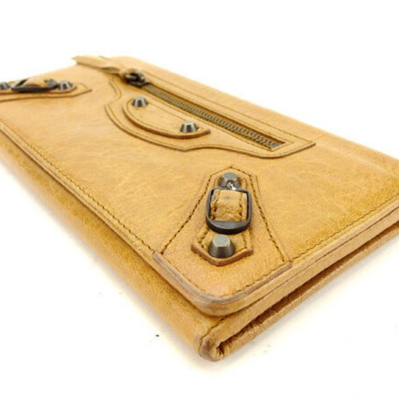 Balenciaga Handbags - Balenciaga Wallet Purse Long Wallet Beige Woman Authentic Used Y4601